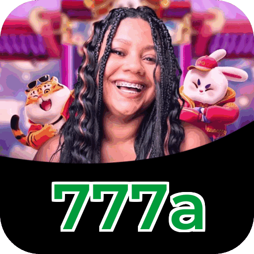 Interface do aplicativo 777a mostrando jogos disponíveis no iOS e Android